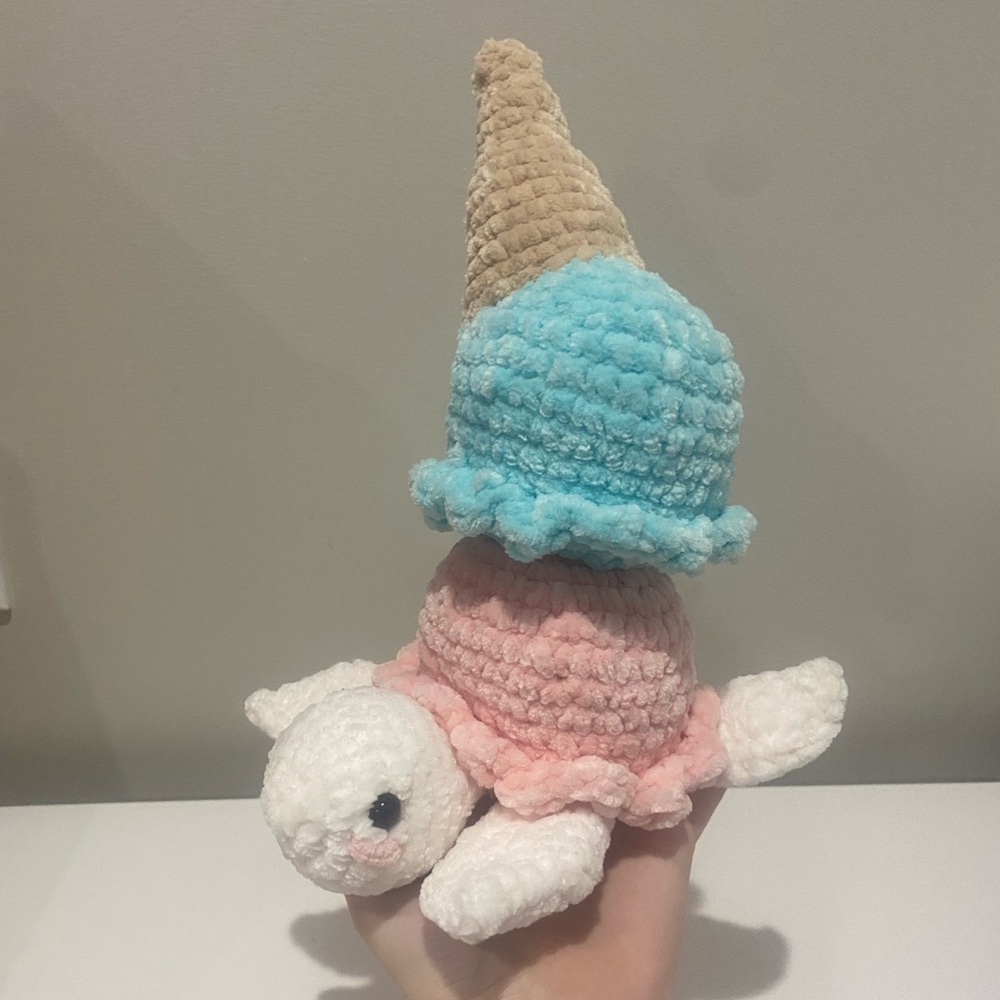 Crochet Ice-cream turtle